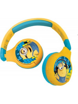 Lexibook Minions Ασύρματα Bluetooth Παιδικά Ακουστικά Over Ear Yellow Blue