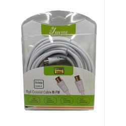 Καλώδιο Κεραίας Coax Male to Coax Female 10m White 8702