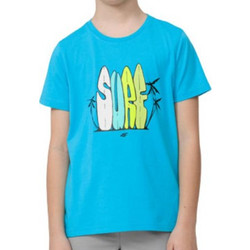 4F Παιδικό T-Shirt Κοντομάνικο Τιρκουάζ HJL22-JTSM009-33S