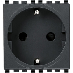 Πρίζα Sicury 2P+T 16A DE Γκρι Eikon