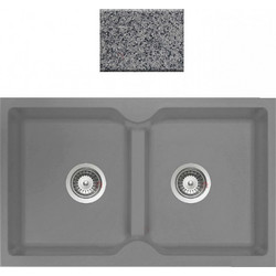 Sanitec Classic 340 Υποκαθήμενος Νεροχύτης Γρανίτη Ματ Granite Grey 78x50cm