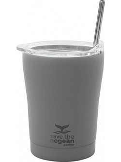 Estia Coffee Mug Save The Aegean Fjord Grey 350ml