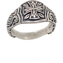 Δαχτυλίδι Anastasios Creations ασήμι 925 με σταυρό FD791