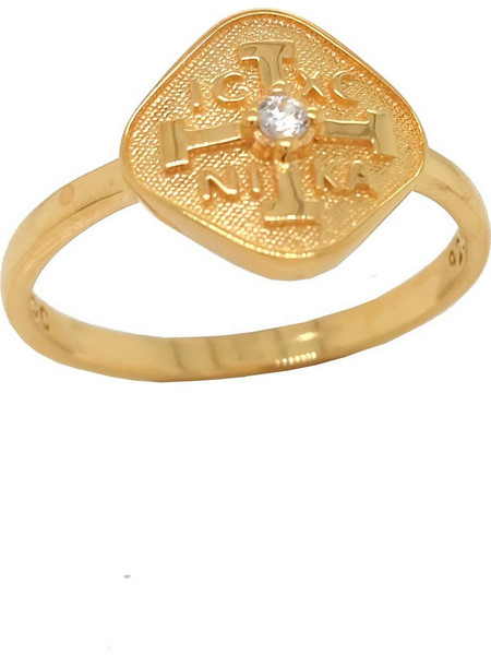 Δαχτυλίδι Anastasios Creations χρυσό ασήμι 925 Κωνσταντινάτο FD832