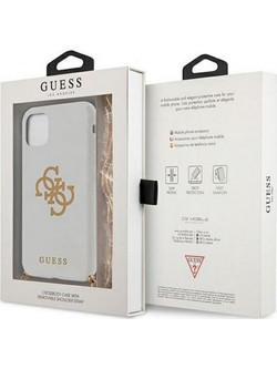 Guess Gold Chain Back Cover White (iPhone 12 Pro Max)