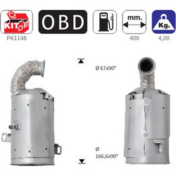 ΚΑΤΑΛΥΤΗΣ DIESEL CITROEN C3, DS3 / PEUGEOT 206+ 207, 208, 2008 1.4TD HDI DPF 1398cc 8HP-8HR-8HZ 2010-2015