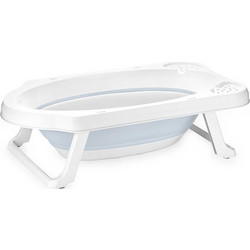 Lorelli Nordic 82cm Αντιολισθητικό Πτυσσόμενο Μπανάκι Μωρού Λευκό Γαλάζιο