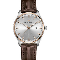 Hamilton Jazzmaster Ανδρικό Ρολόι με Καφέ Δερμάτινο Λουράκι H32441551