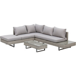 Outsunny Σετ Σαλόνι Κήπου Rattan Γκρι 860-143