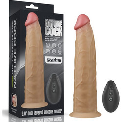 Lovetoy Dual Laye Ρεαλιστικός Δονητής για Ζευγάρια με Τηλεχειριστήριο red 9 Flesh