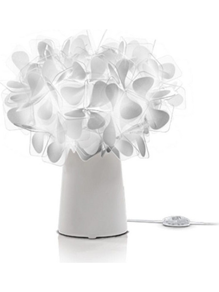 Επιτραπέζιο Φωτιστικό Clizia Mama Non Mama E14 6W 25x27cm White Slamp Cristalflex