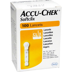 Roche Accu-Chek Softclix Σκαρφιστήρες Μέτρησης Σακχάρου 100τμχ