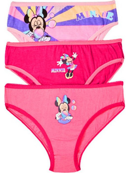 Παιδικό Σετ 3 Εσώρουχα Minnie Mouse Για Κορίτσι Ροζ Χρώμα