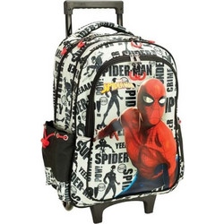Gim Spider-Man Pattern Σχολική Τσάντα Τρόλεϊ Δημοτικού Πολύχρωμη 337-78074