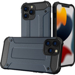 Hurtel Hybrid Armor Back Cover Blue (iPhone 14 Pro)