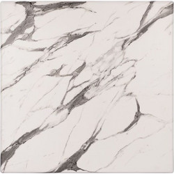 ΕΠΙΦΑΝΕΙΑ ΤΡΑΠΕΖΙΟΥ WERZALIT 80Χ80 MARBLE WHITE-GREY 5657 HM5231.11