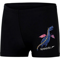 Speedo Placement Aquashort Αθλητικό Παιδικό Μαγιό Boxer για Αγόρι Μαύρο 805394-H043