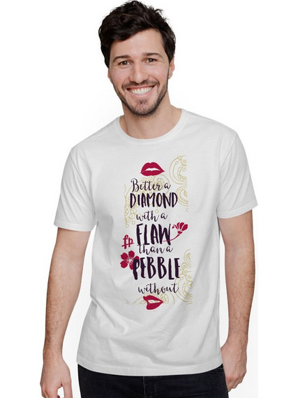 Better A Diamond With Flaw (Κοντομάνικο Ανδρικό / Unisex) - White