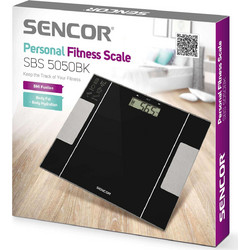 Sencor SBS 5050BK Ηλεκτρονική Ζυγαριά με Λιπομέτρηση