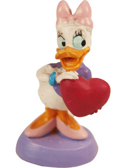 Μινιατούρα Φιγούρα Daisy Duck Με Καρδιά 7cm