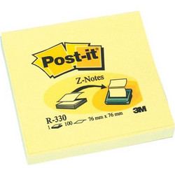 Αυτοκόλλητα Χαρτάκια 3M Z-notes 76 χ 76 mm (Κίτρινα) (100 Φύλλα) (R330) (MMMR330)