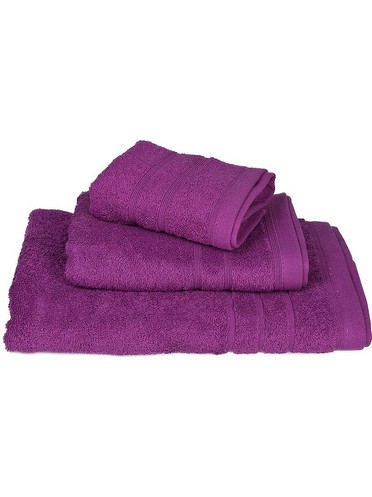 KOMVOS HOME ΠΕΤΣΕΤΑ ΧΕΙΡΟΣ 30X50CM ΠΕΝΝΙΕ 500GR/M2 100% COTTON - ΜΩΒ - KOMVOS HOME 7001419-4