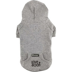 Φούτερ Σκύλου Cotton Hoodies με κουκούλα 2XLarge 61cm Γκρι