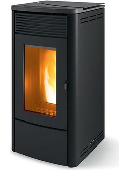 MCZ Tecla Air 6 Black Σόμπα Pellet Αερόθερμη 6.3kW