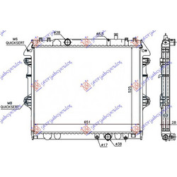 Ψυγειο 2.5-3.0 T.D. (ΚΛΕΙΣΤΟ ΚΥΚΛΩΜΑ) (52.5x65) (KOYO) Mitsubishi P/U L200 10-15 - 555006305