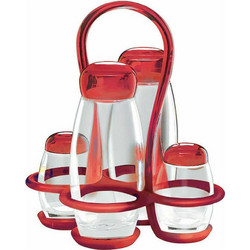Βάση Με Λαδόξιδο 180ml Και Αλατοπίπερο 52ml Gocce 23130065 Red Guzzini Γυαλί
