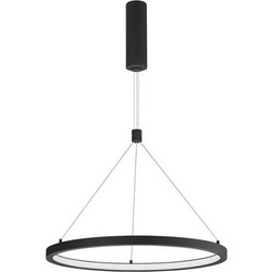 LUCE Sole Empatia Κρεμαστό Φωτιστικό Οροφής Μονόφωτο LED με Θερμό Λευκό Φως Μαύρο 2065362719