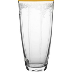 Crystalex Σετ Ποτήρια Νερού Κρυστάλλινα Elisabeth Gold 350ml 6τμχ CLX08890011