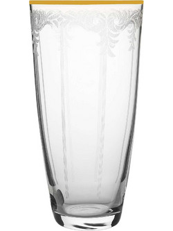 Crystalex Σετ Ποτήρια Νερού Κρυστάλλινα Elisabeth Gold 350ml 6τμχ CLX08890011