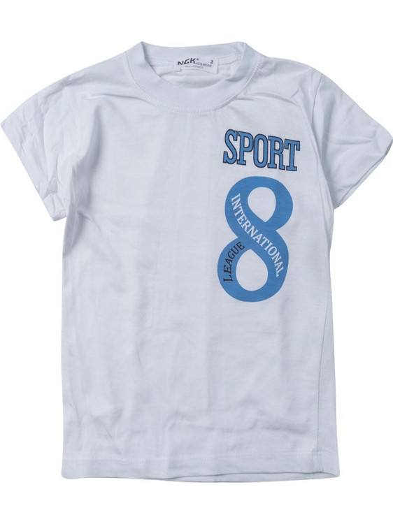 NEK Παιδικό T-Shirt Κοντομάνικο Λευκό 84658