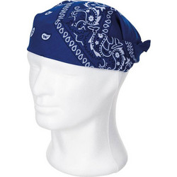 MFH Bandana 55x55cm Cotton - Royal Blue / White