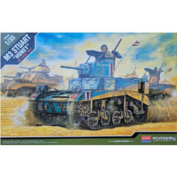 Academy Hobby British M3 Stuart Honey Συναρμολογούμενο Πλαστικό Μοντέλο Τανκ 1:35