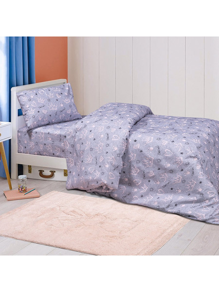 Beauty Home Σετ Παιδικό Πάπλωμα Μονό Βαμβακερό 160x240 Queen Art 6215