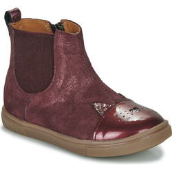GBB Jessine Παιδικά Μποτάκια Μωβ Suede Chelsea με Φερμουάρ AI318-46