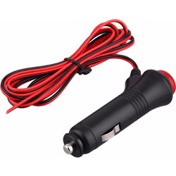 Universal 1.5m Cable Car Motorcycle Truck Cigarette Lighter Power Plug Adapter 12V DIY Accessory with ON/OFF Button Switch