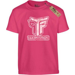 Takeposition Logo Παιδικό T-Shirt Κοντομάνικο Ροζ 806-0032-24-24