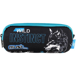 Must Animal Planet Africa Wild Instinct Λύκος Κασετίνα με 2 Θήκες Μαύρη 570869