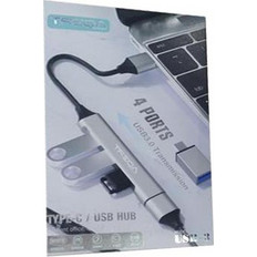 Treqa 30502193 USB Hub 3.0 USB-C με 4 Θύρες USB-A / Card Reader