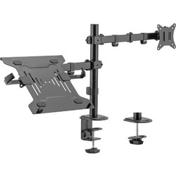 BRATECK βάση γραφείου LDT66-C024ML για οθόνη 13"-32" & laptop, έως 9kg