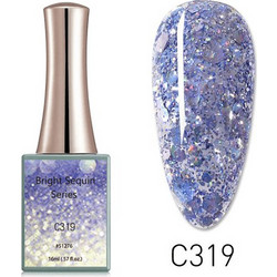 Canni Bright Sequin C319 Glitter Ημιμόνιμο Βερνίκι Νυχιών 16ml