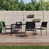 vidaXL Σετ Τραπεζαρία Κήπου Rattan 5τμχ Μαύρο 3187011
