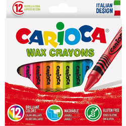 Carioca Wax Crayons Κηρομπογιές Σετ 12τμχ
