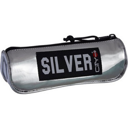 City Eclair Mirror Κασετίνα Βαρελάκι Ασημί 22299