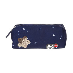 Lyc Sac Unicorn Stars Κασετίνα Βαρελάκι με 2 Θήκες Μπλε 21092