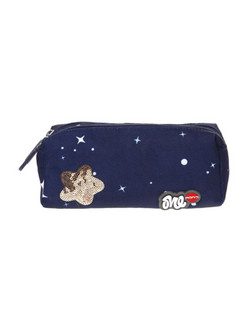 Lyc Sac Unicorn Stars Κασετίνα Βαρελάκι με 2 Θήκες Μπλε 21092