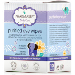 Pharmasept Baby Purified Eye Wipes 10τμχ